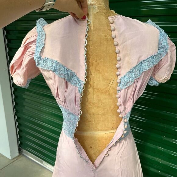 Museum-Worthy 1940s NY Dress Institute Gown, Union-Made, Rare Surviving Piece - Picture 10 of 13